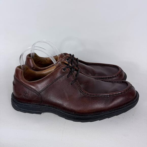 Timberland Dress Shoes Men\'s 11.5 Dark Brown Leather Lace-Up Oxford Formal main image 9